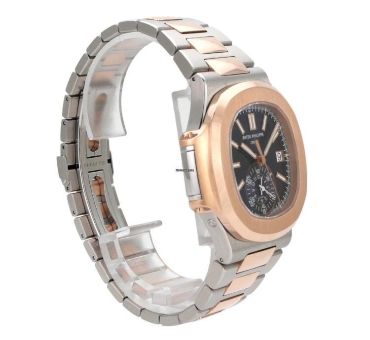 Patek Philippe Nautilus Edelstahl 18 Kt Rosegold Ref 5980 1ar-001
