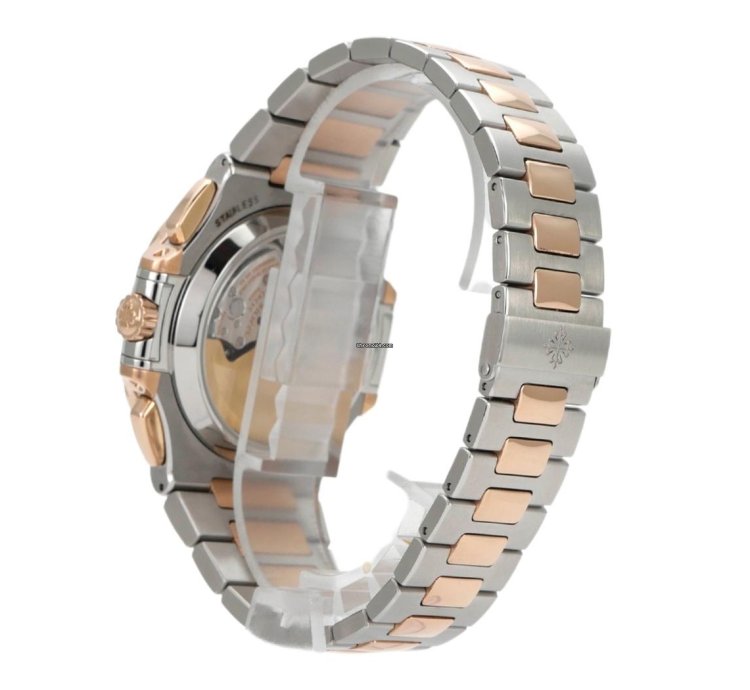 Patek Philippe Nautilus Edelstahl 18 Kt Rosegold Ref 5980 1ar-001