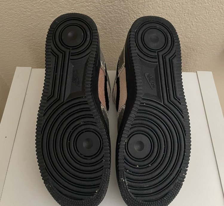 1 1 Bleached Stussy Air Force 1 Black