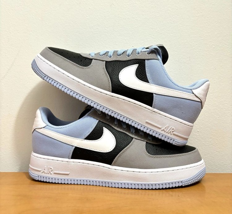 1 1 Nike Air Force 1 Low Unc Blue Black