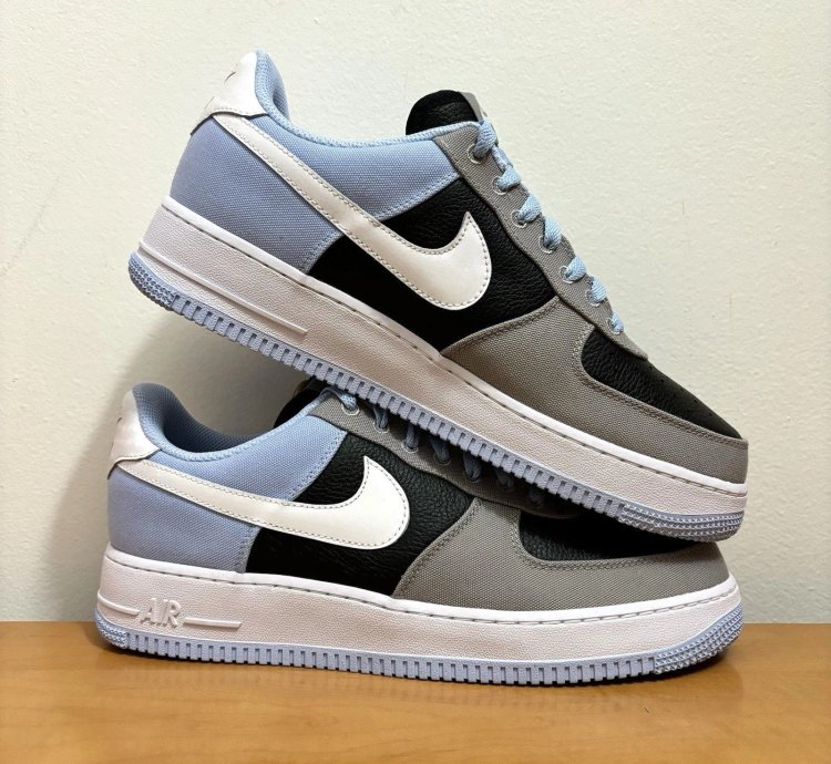 1 1 Nike Air Force 1 Low Unc Blue Black