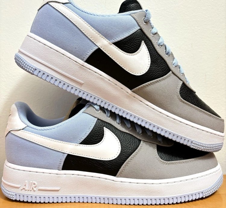 1 1 Nike Air Force 1 Low Unc Blue Black