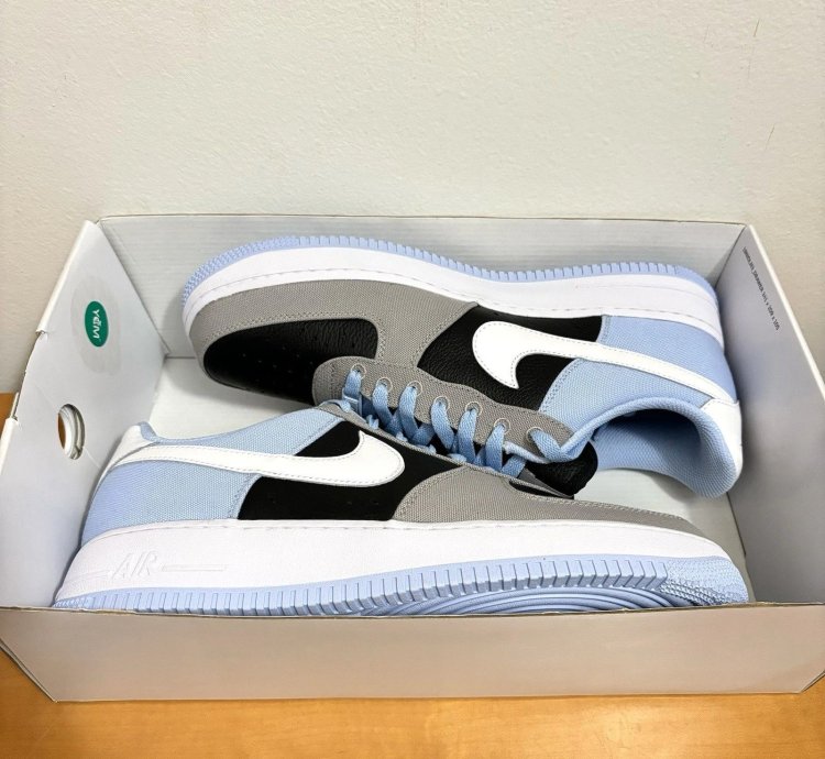 1 1 Nike Air Force 1 Low Unc Blue Black