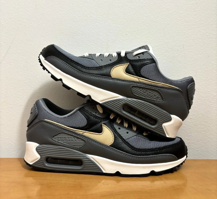 1 1 Nike Air Max 90 Black Grey Tan