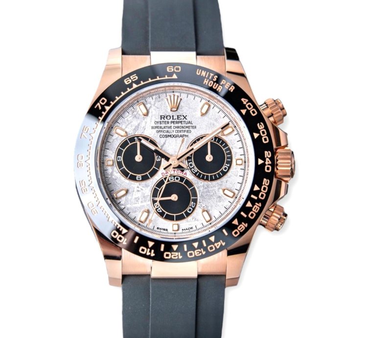 Rolex Daytona Meteorite Dial Unworn Full Set Rose Gold 116515ln