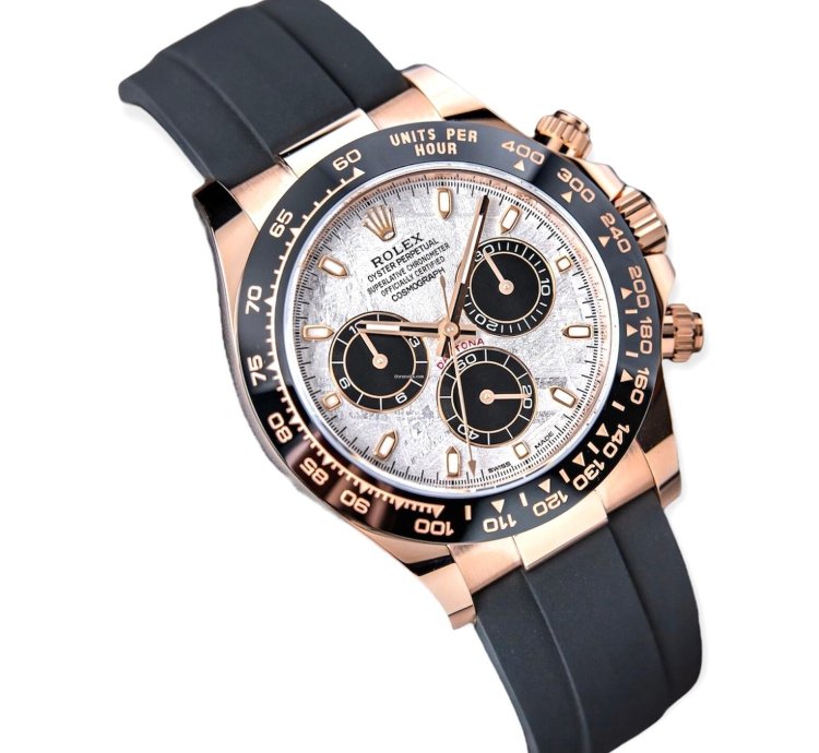 Rolex Daytona Meteorite Dial Unworn Full Set Rose Gold 116515ln