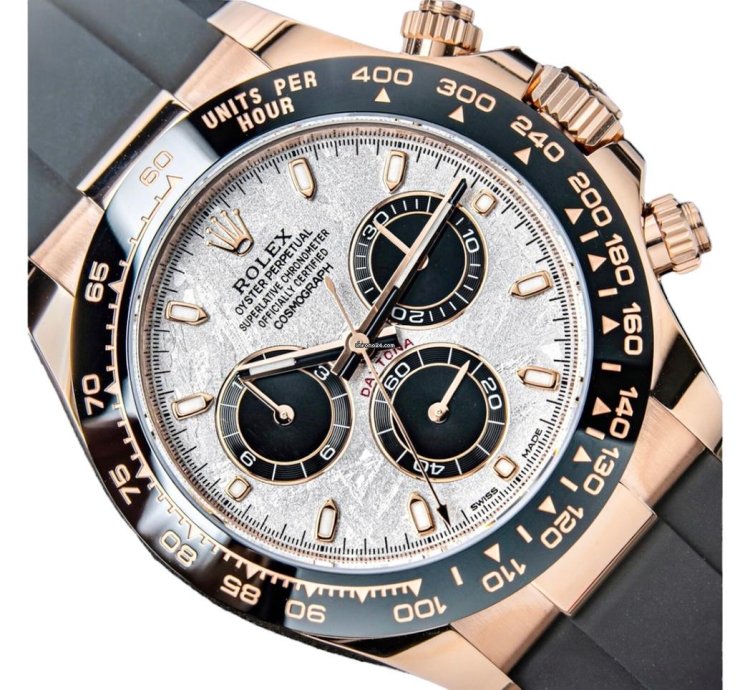 Rolex Daytona Meteorite Dial Unworn Full Set Rose Gold 116515ln
