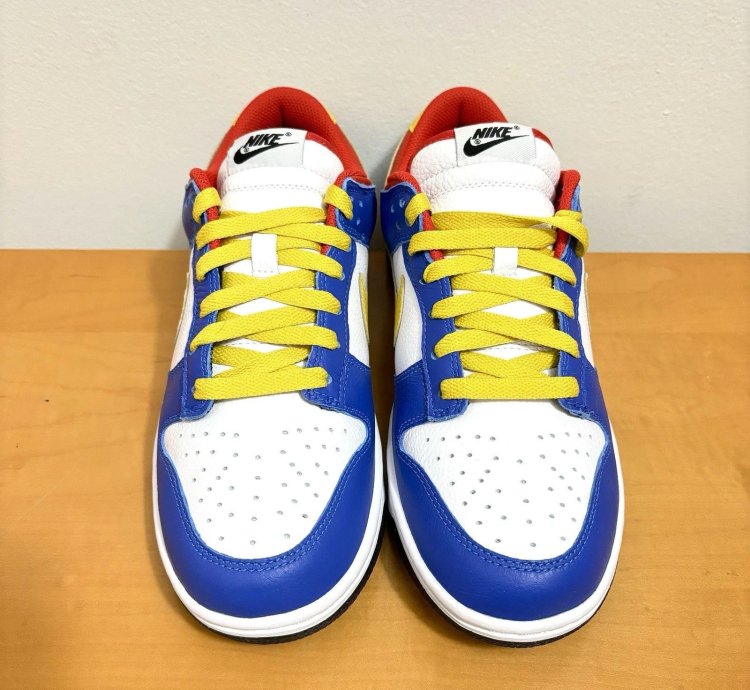 1 1 Nike Dunk Low Red Blue Yellow White