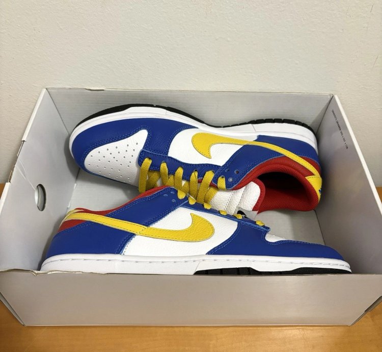 1 1 Nike Dunk Low Red Blue Yellow White