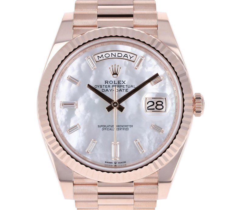 Rolex Day-date 40 New 2025 228235 Mother Of Pearl Mop President Rose Gold