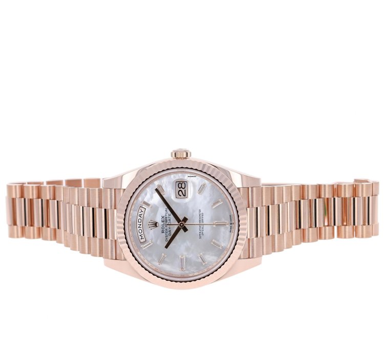 Rolex Day-date 40 New 2025 228235 Mother Of Pearl Mop President Rose Gold