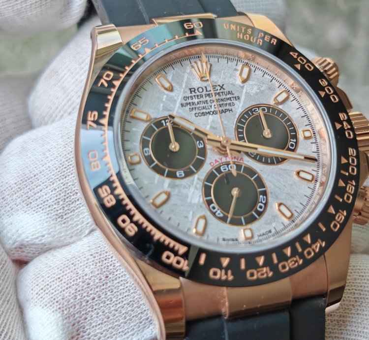 Rolex Daytona Meteorite Rose Gold Oysterflex