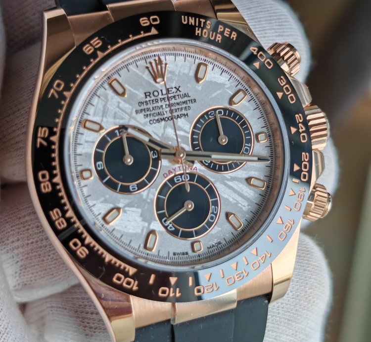 Rolex Daytona Meteorite Rose Gold Oysterflex