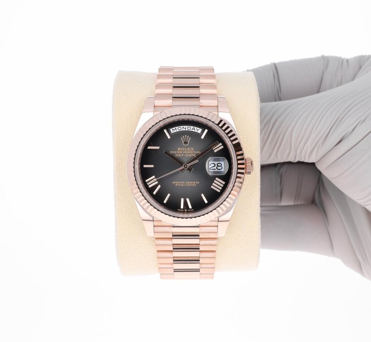 Rolex Day-date 40 New 2025 228235 Slate Ombre President Rose Gold