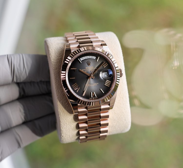 Rolex Day-date 40 New 2025 228235 Slate Ombre President Rose Gold