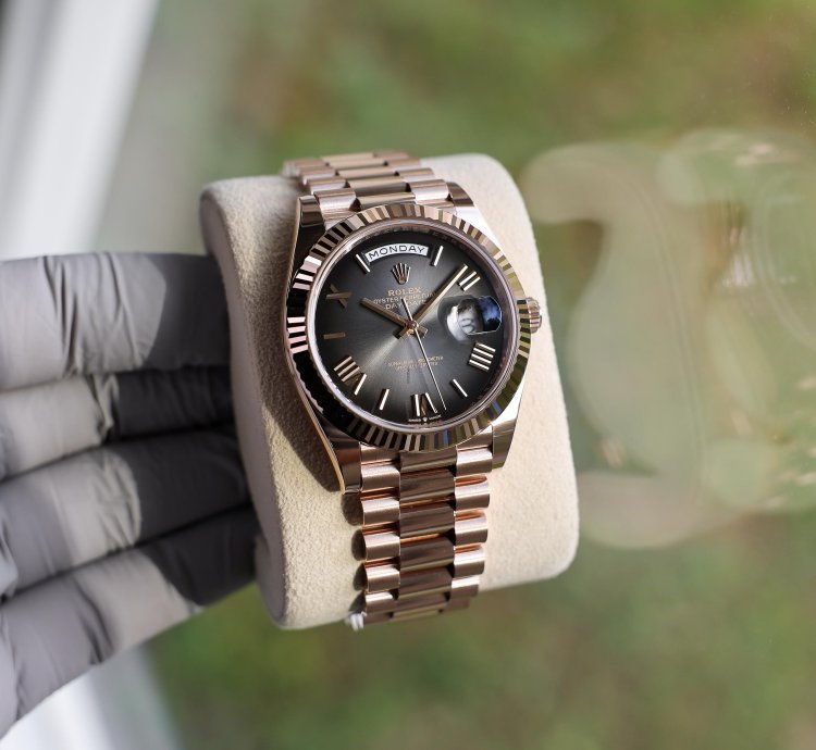 Rolex Day-date 40 New 2025 228235 Slate Ombre President Rose Gold