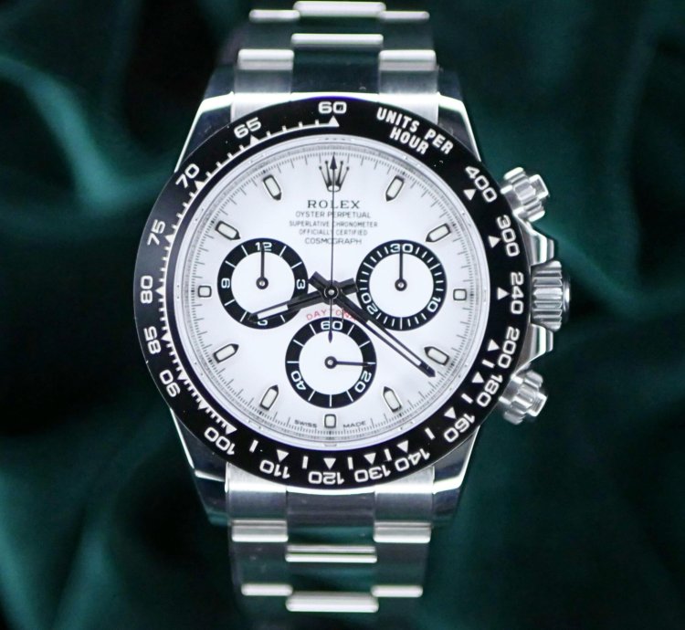 Rolex Daytona Mint Complete Set Daytona Chronograph Panda White Dial Black Bezel Steel 116500ln