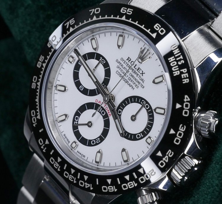 Rolex Daytona Mint Complete Set Daytona Chronograph Panda White Dial Black Bezel Steel 116500ln