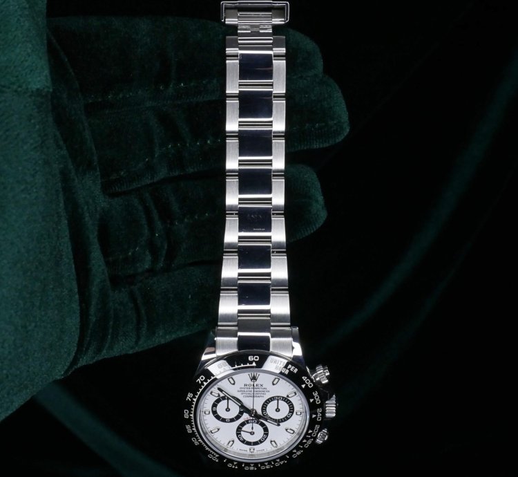 Rolex Daytona Mint Complete Set Daytona Chronograph Panda White Dial Black Bezel Steel 116500ln