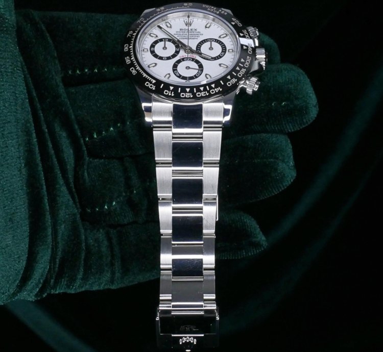Rolex Daytona Mint Complete Set Daytona Chronograph Panda White Dial Black Bezel Steel 116500ln