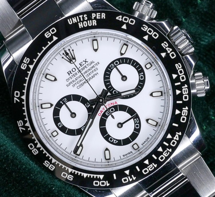 Rolex Daytona Mint Complete Set Daytona Chronograph Panda White Dial Black Bezel Steel 116500ln
