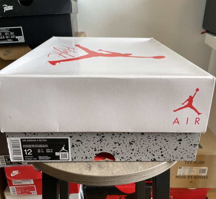 100 Original Nike Air Jordan 4 Retro White Oreo