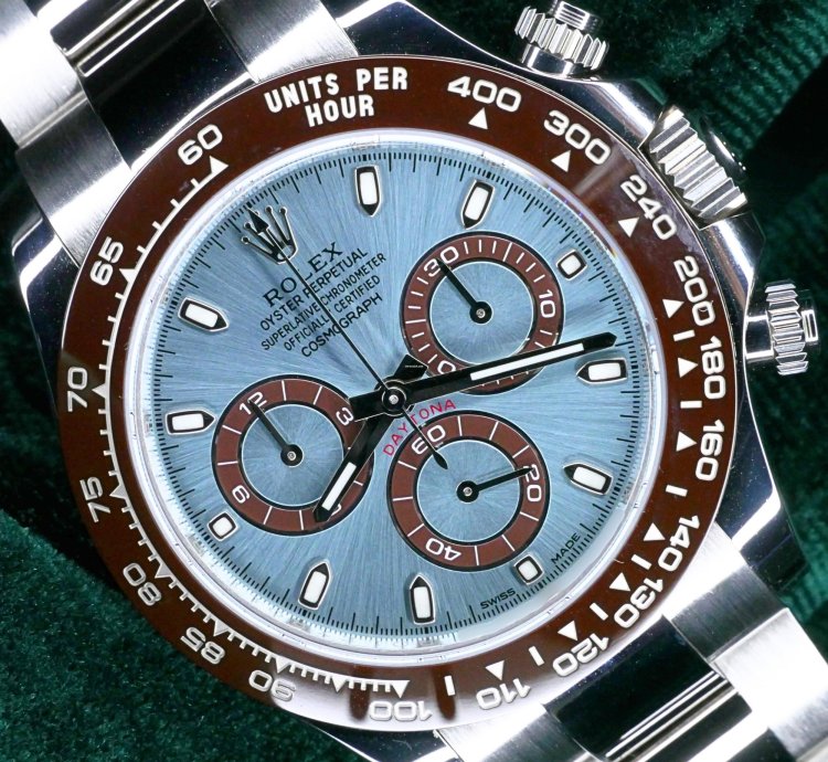 Rolex Daytona Mint Complete Set Daytona Cosmograph Platona Glacier Blue Dial Platinum 116506