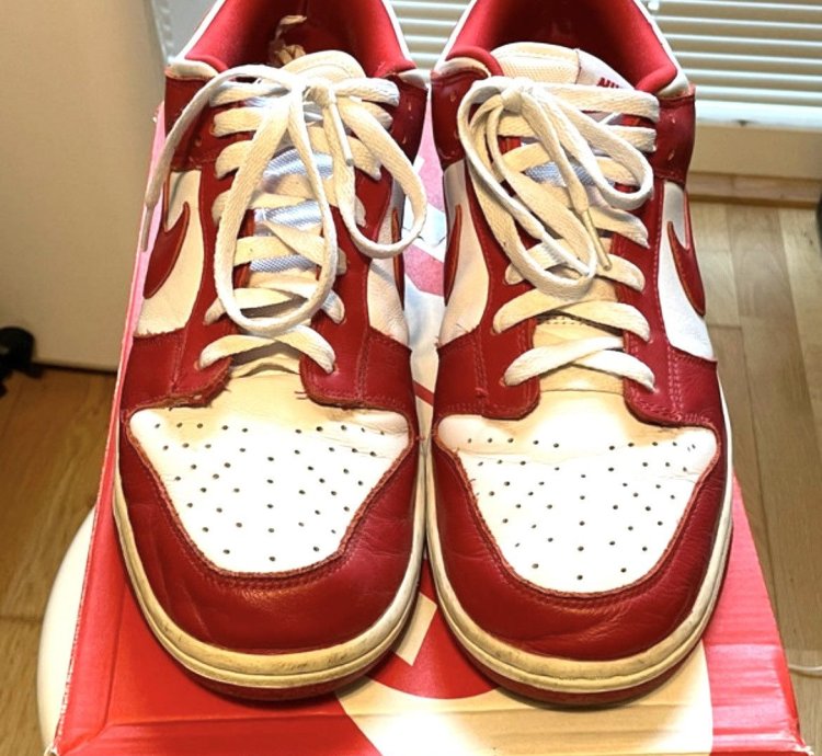 100 Original Nike Dunk Sp Low University Red St John Bred