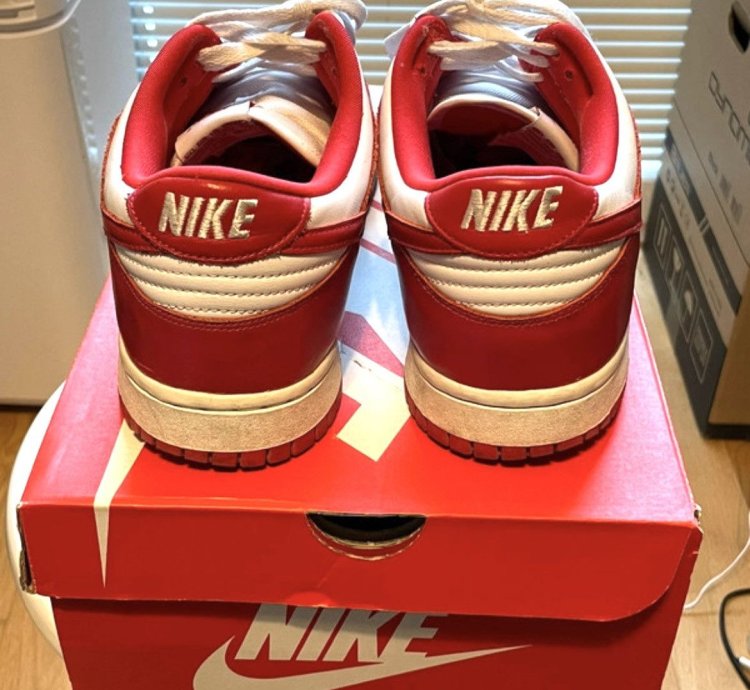 100 Original Nike Dunk Sp Low University Red St John Bred