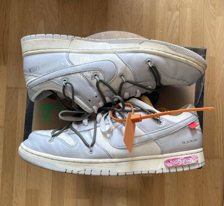 100 Original Nike Off-white Dunk Low Lot 22 Of 50 Virgil