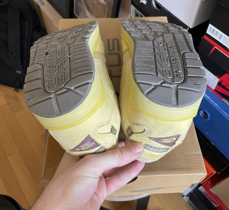 100 Original Nike Travis Scott Air Max 1 Cactus Saturn Gold