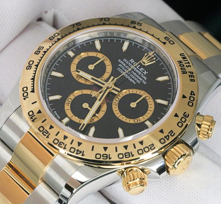 Rolex Daytona Mint Complete Set Daytona Two-tone 40mm Black Dial Yellow Gold Stainless Steel 126503