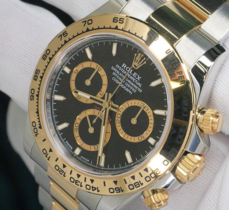 Rolex Daytona Mint Complete Set Daytona Two-tone 40mm Black Dial Yellow Gold Stainless Steel 126503