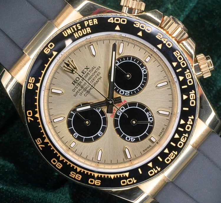 Rolex Daytona Mint Complete Set Daytona Yml Pikachu Champagne Dial Gold Ceramic 126518ln-0011