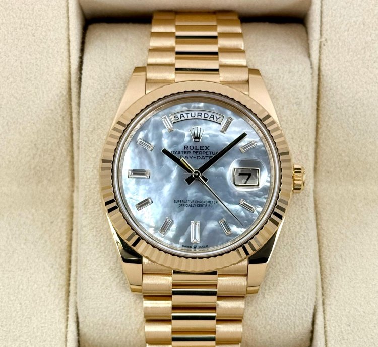 Rolex Day-date 40 New 2025 Day-date 40mm 228238 Mother Of Pearl Diamond Dial