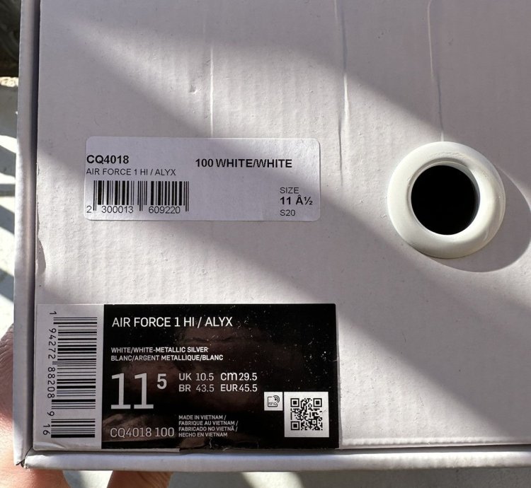 1017 Alyx 9sm Nike Air Force 1 High Rollercoaster Buckle