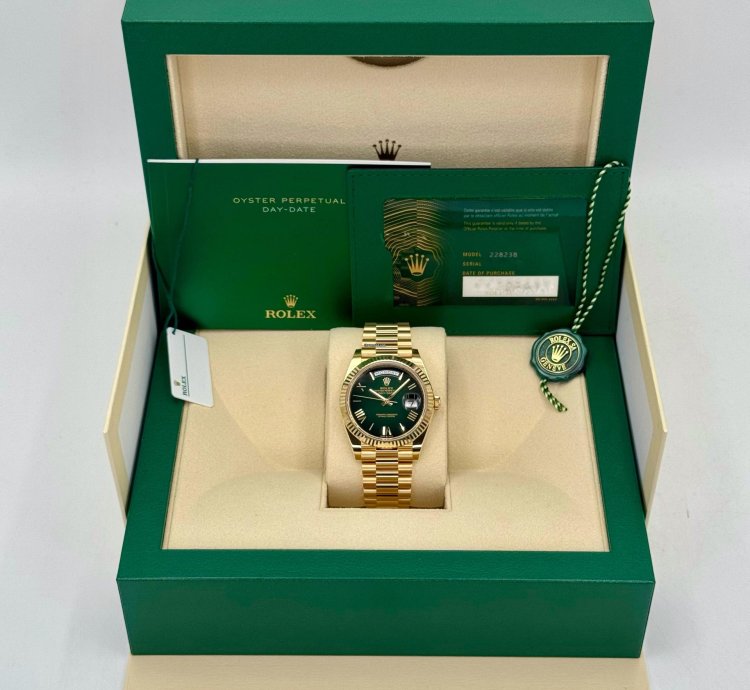 Rolex Day-date 40 New 2025 Day-date 40mm 228238 Presidential Green Ombre Dial