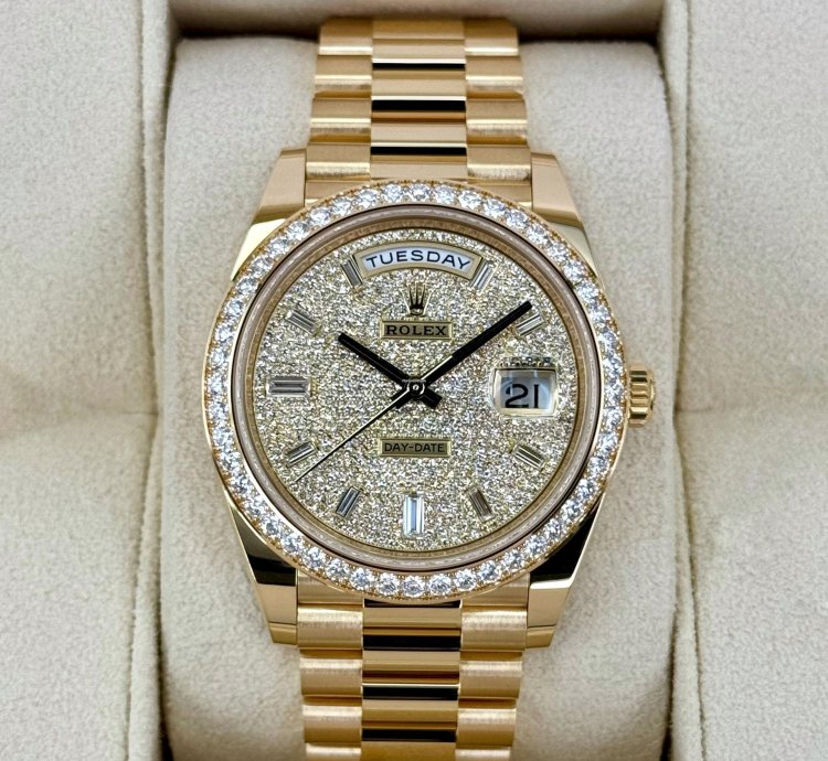 Rolex Day-date 40 New 2025 Day-date 40mm 228348rbr Diamond Paved Dial