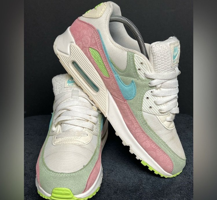 11 Women 9 5 Men Nike Air Max 90 Easter Leopard Pastel Shoes