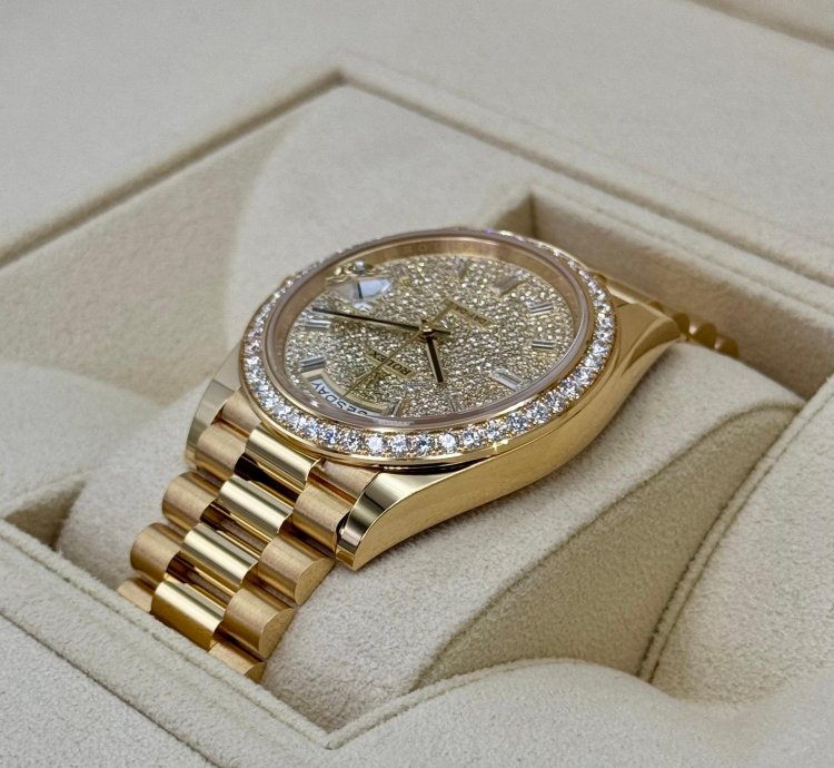 Rolex Day-date 40 New 2025 Day-date 40mm 228348rbr Diamond Paved Dial