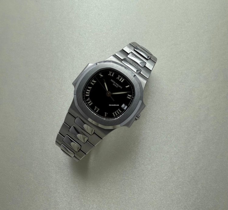 Patek Philippe Nautilus In Steel Roman Numerals Black Dial 3800 1a-001