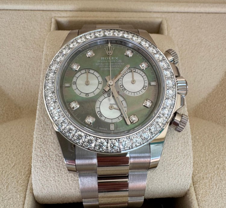 Rolex Daytona Mother Of Pearl Cosmograph Daytona Diamond Mother Full Set Brand New Unworn 126579rbr