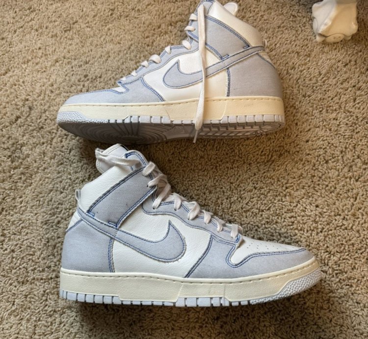 1984 Blue Denim Nike High Dunks
