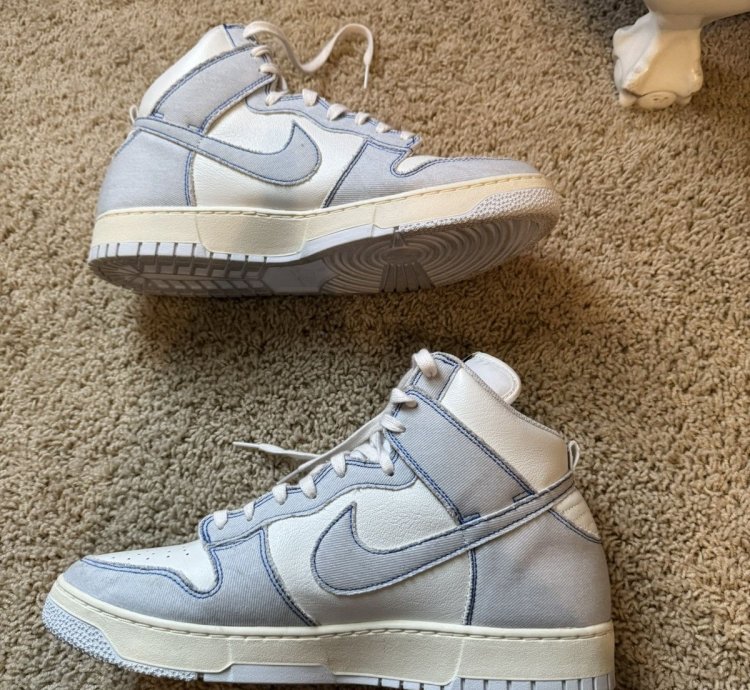 1984 Blue Denim Nike High Dunks