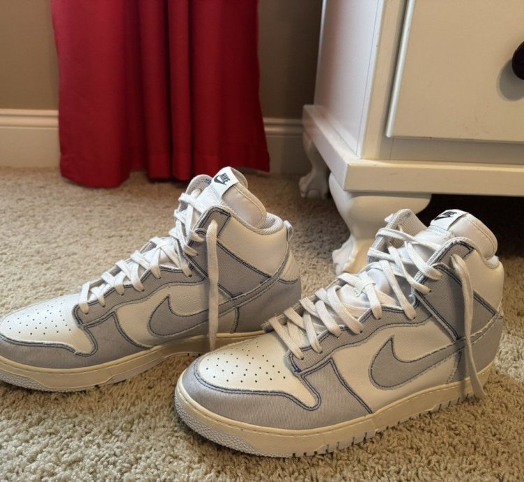 1984 Blue Denim Nike High Dunks