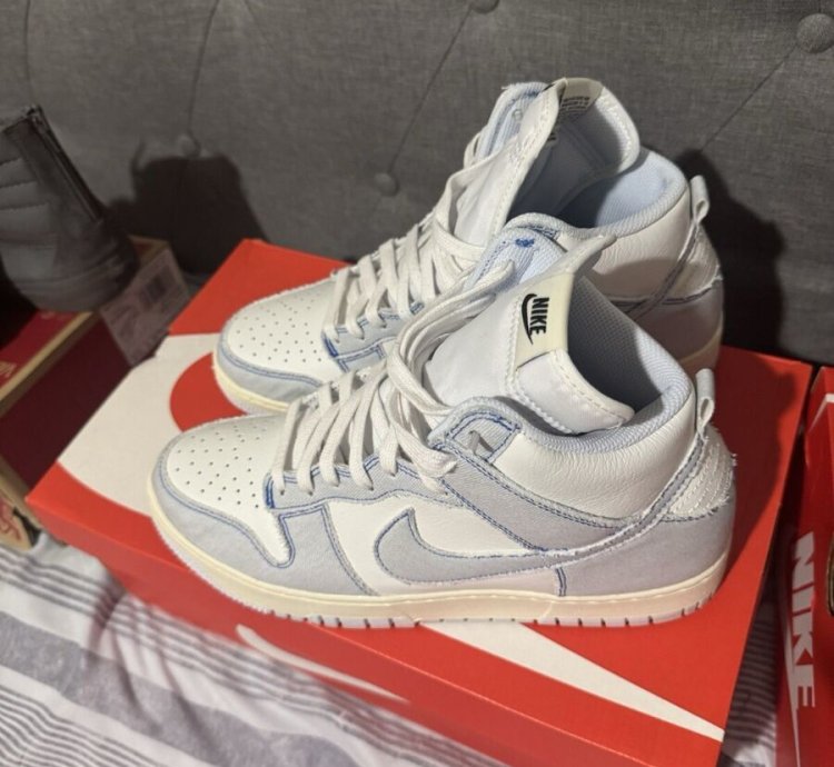 1984 Blue Denim Nike High Dunks