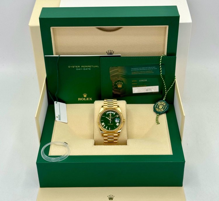 Rolex Day-date 40 New 2025 Rolex Day-date 40mm 228238 Presidential Green Dial