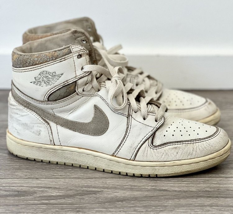 1985 Air Jordan 1 High Natural Grey Size Us 10 5