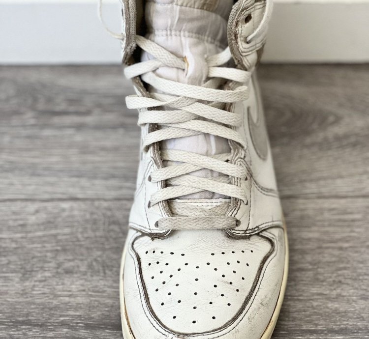 1985 Air Jordan 1 High Natural Grey Size Us 10 5