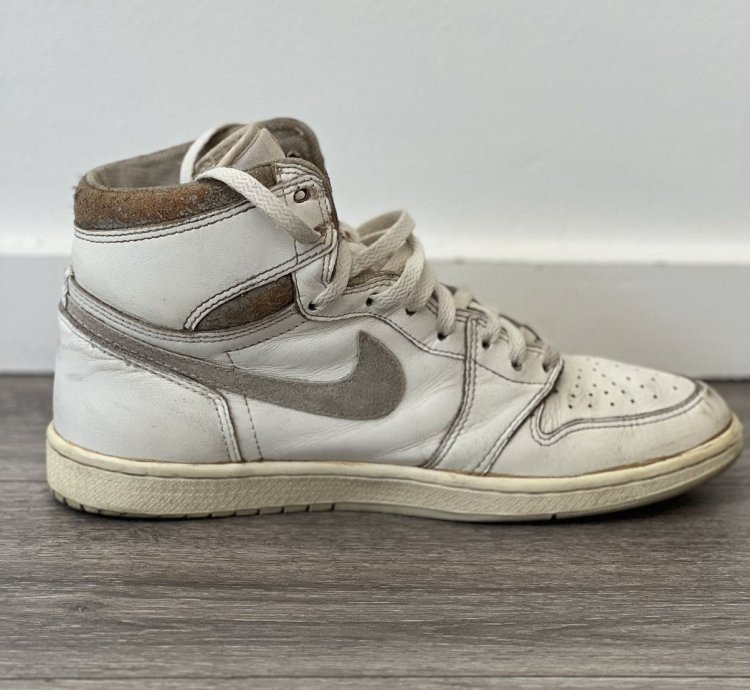 1985 Air Jordan 1 High Natural Grey Size Us 10 5